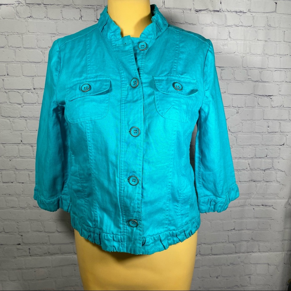 Chico's linen jacket size 2 / large